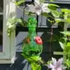 Solar Hummingbird Feeder Teardrop Green