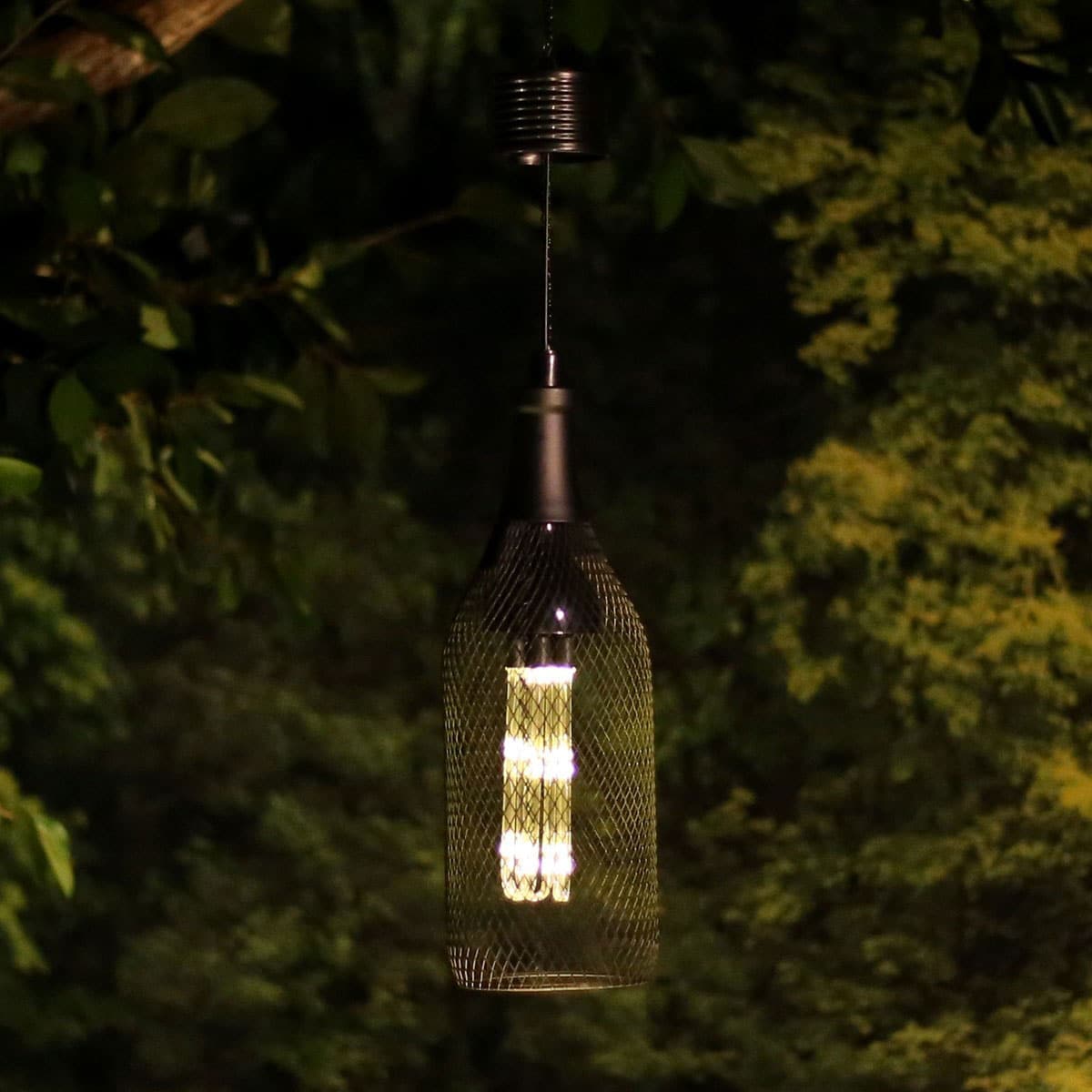 Solar Cage LED Light 14"