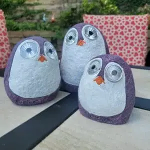 Solar Penguins With Light Up Eyes
